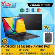 ASUS Vivobook 16 M1605Y-AMB076WS /  M1605Y-AMB510WS / M1605Y-AMB511WS Laptop ( Ryzen 5 7530U, 512GB,