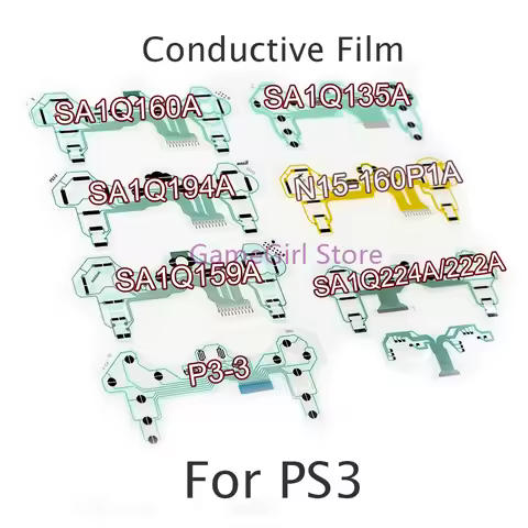 5pcs For Playstation 3 PS3 Conductive Film Keypad Flex Cable P3-3 SA1Q135A SA1Q159A SA1Q160A SA1Q194