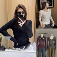 Ngocanh6959 WGWE A881 Thin long-sleeved T-shirt 7143, basic style, youthful lady