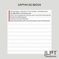 SSW / Tokutei Ginou Bidang KEPERAWATAN [KAIGO] (LENGKAP dan TERMURAH)