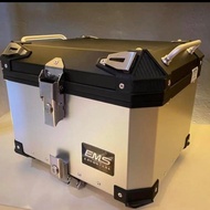 Heavy duty aluminium top box 40L / 50L (silver)