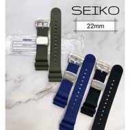 Genuine Seiko Silicone Band Strap / 22mm / Seiko Prospex Seiko Diver Seiko Turtle Seiko Samurai