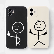 Casing Huawei Nova 3 3i 5T 7 SE 7i 8i 8 9 10 Pro Simple Cartoon Lines Phone Case Shockproof Soft TPU Cover