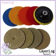 LAYOR1 9 Pcs Polishing Set, Colorful Wet Polisher Kit, Easy to Use Diamond 4 Inch Grinding Discs Grinder or Polisher