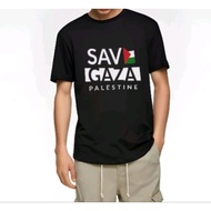 KATUN Islamic Da'Wah T-Shirt Save Gaza Fredom Palestine Semi Cotton 30s