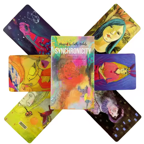 Synchronicity Oracle Deck 78 Cards Tarot Meaning Tarot Cards For Beginners Fortune Telling Game Divi