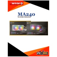 ◀ ▙ ❤ ✁ ♞LIQUID COOLING PC COOLER ARGB - MMA MA240 WATER-COOLING