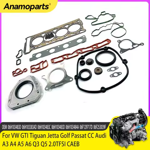 EA888 Engine Head Gasket Set Rebuild Overhaul Kit For VW GTI Tiguan Jetta Golf Passat CC Audi A3 A4 