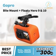 Gopro Bite Mount+Floaty Hero 9 10 Black Original Official Warranty