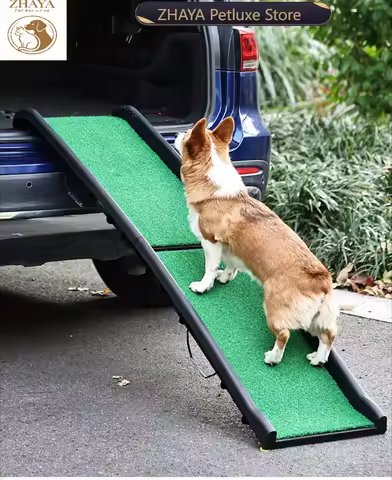 Pet Ramp Car Stairs For Dogs Foldable Dog Ladder Medium Large Pets SUV Trunk Loading Climbing Ramp