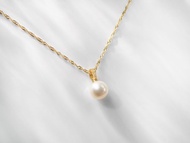 尋夢 |  天然淡水珍珠Pearl / 金銀鍊 / 單件款 | 天然珍珠項鍊
