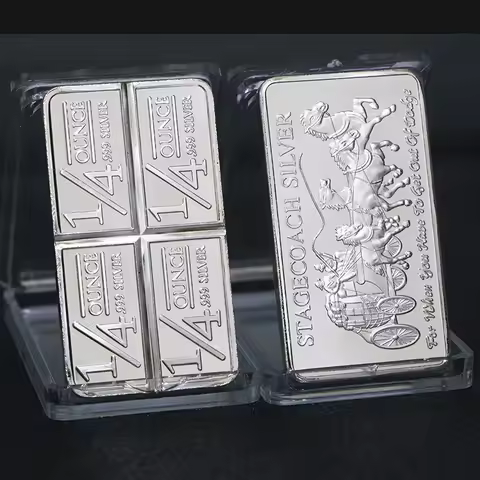 1PCS German Mint 1 Troy Ounce German Silver Bullion Bar Replica Coins Collection Canadian carriage g