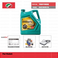 70011005 Perodua SAE 0W-20 fully synthetic engine oil (3 liter)