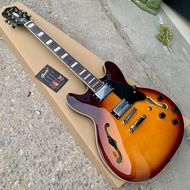 Classic Grote ES335 Vintage Sunbusrt Semi Hollow Body Electric Guitar Professional Guitar