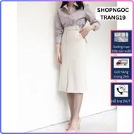 Straight Slit Pencil Skirt with Pockets 70cm_SHOPNGOCTRANG19_Vitex grade 1_ Tailored with 2 Silk Lin