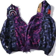 PROMO HOODIE BAPE PURPLE AND BLUE SHARK