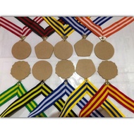 Tali Medali siap pakai/mata ayam Gold+ring 12mm