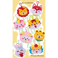 GANTUNGAN LearnWithFan • DIY Keychain Flannel Animal Keychain Animal Character