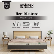 MyLatex HERO Cool Silk Mattress 4 inch +- (Single Super Single Queen King) - Anti-Dust Mite Anti-Fungal Anti-Bacterial Lightweight mattress