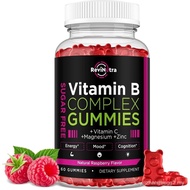Vitamin B Complex Gummies for Women & Me, Vitamin B12, B1, B2, B3, B6, B7, B9 with Vitamin C, Zinc, 