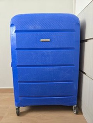 Pierre Cardin 26吋藍色可擴張大行李箱/喼/26inch Expandable Large Luggage/Baggage/Suitcase （換了全新的金屬啤呤轆，更堅固耐用及非常順滑
