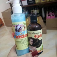 Grapefruit essential oil + shampoo