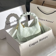 < Fashionable Bag > 2025 Cloud Bag Pleated Small Bag Portable Messenger Bag High-End Cloud Small Bag