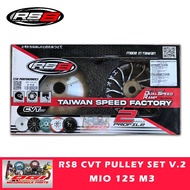 ▩ ◙ RS8 CVT PULLEY SET V4.2 NMAX / AEROX / MIO SPORTY / MIO i125 / CLICK 150