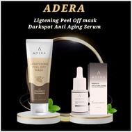 ADERA 1 Paket Lengkap Flek Darkspot Anti Aging Serum+ Ligtening Peel Off Mask Hilangkan Noda Hitam &