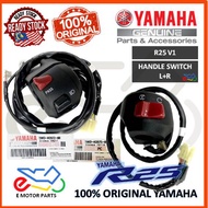 R25 HANDLE SWITCH HORN SWITCH R25 STARTER SWITCH TANGAN BUTTON YZF R25 BARU LAMA ORIGINAL YAMAHA 1WD
