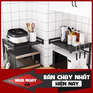 Big [VIP] Smart 2-Tier Microwave Oven Shelf Saves Kitchen Space Dumbo Store