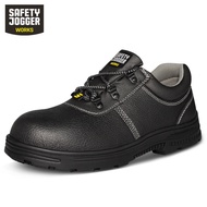 Belgium CE Certification Safety Jogger RENA Labor Protection Shoes Anti-smashing Anti-stab Anti-static Cowhide Steel Toe Steel Midsole Anti-slip Comfor
