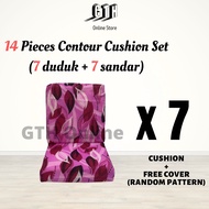 14 Pieces Square Cushion Sofa With Cover Standard Size Kusyen Empat Segi bantal kusyen kerusi kayu span kusyen sofa kayu