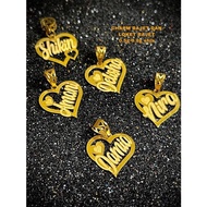 916-name Gold charm