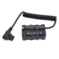 onlylove D TAP to Double Sided NP F Dummy Battery Power Adapter LED Display Coiled Cable for F550 F7