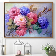 DIY Diamond Embroidery, Round Full Diamond beads Peony roses decoration painting rhinestone Diamond painting diamond painting cros