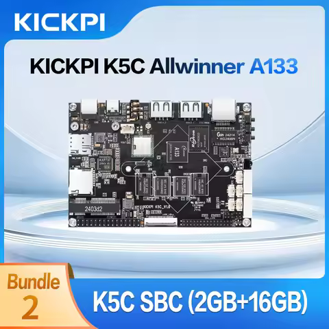 KICKPI K5C SBC 2GB RAM Allwinner A133 Development Board Cortex A53 PowerVR GE8300 optional debug ser