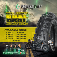 POWER TIRE DUAL D601 6 PLY RATING - ON/OFF DUAL SPORTS TIRE SIZE 171819" (CRF150 KLX150 XTZ125 XR150
