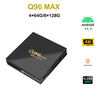 FVBGNHBVCS Q96MAX Smart TV Box Android 11.1 Amlogic S905L2 Quad Core 2.4G WIFI 4K Set Top Box 8GB 64G 128GB Media Player H.265 Home Theater