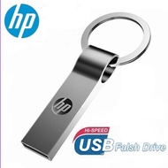 HP 2TB Pendrive Metal USB Flash Drive High Speed Flash Disk Memory Stick 16GB 32 64GB 128 512GB 1TB 2TB 32G 64G 128G Silver Metal Memory Stick With Key Ring usb 3.0 2.0