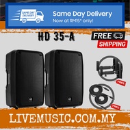 RCF HD 35-A 15" 2-Way 1400W Active Speaker With Speaker Stand And Cable - Each / Pair ( HD35A / HD35 )
