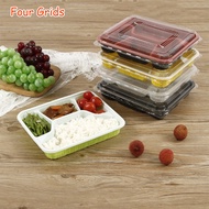 10pcs Disposable Plastic Food Container / Tupperware With Lid Black only