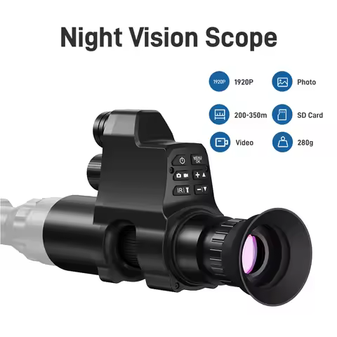 Night Vision Scope for Hunting 300M Digital Night Vision Scope Clip on Night Vision Monocular 1080P