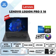 Laptop LE legion pro 5 16 rtx 4070 8gb i7 13700hx Ram 16gb Ssd 1tb 16