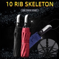 ✅10ribs automatic umbrella wind-resistant large-reinforced folding umbrella/small umbrella/fibrella