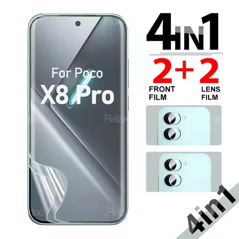 Pocco X8Pro Max X7Pro X8Pro X7 Hydrogel Film 4in1 Lens Film For Xiaomi Poco X8 Pro Max X 7Pro 5G Sof