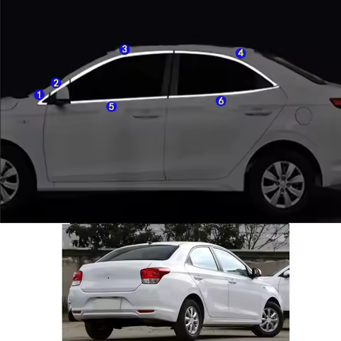 For Hyundai Reina 2018 2019 2020 2021 Car Styling Sticker Garnish Pillar Window Middle Strip Trim Fr