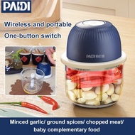 Hot Sell💖Electric Garlic Chopper Wireless Garlic Mincer Presser Garlic Masher 0125