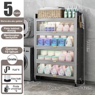 Lemari Dapur Minimalis Kabinet Serbaguna Lemari Piring Tertutup Estetik Untuk Penyimpanan