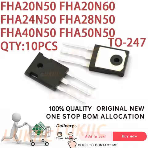 (10PCS) 100% New FHA20N50 FHA20N60 FHA24N50 FHA28N50 FHA40N50 FHA50N50 20N50 20N60 24N50 28N50 40N50